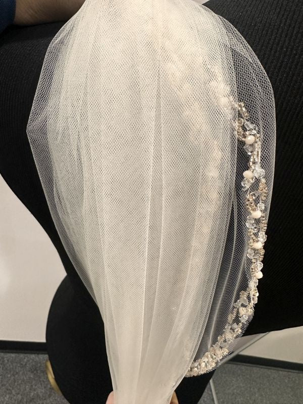 1st Class Bridal Size 36 x 120 3226 Blush Veil - Image 3