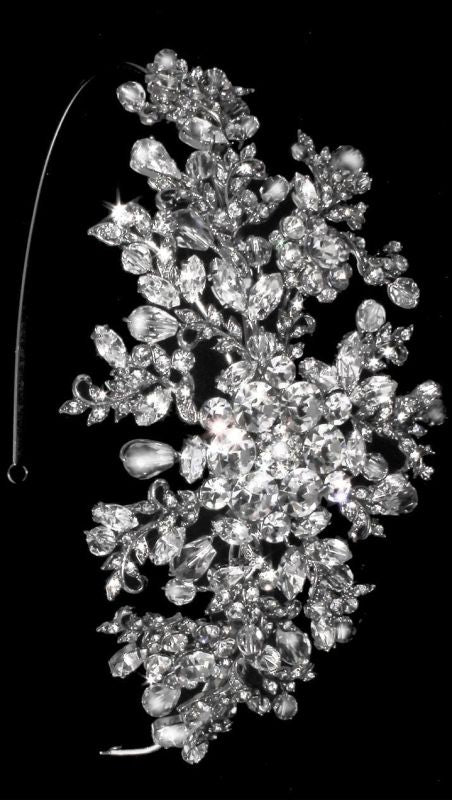 1st Class Bridal Size 6.75" x 3" 5225 Silver Hair Accessory