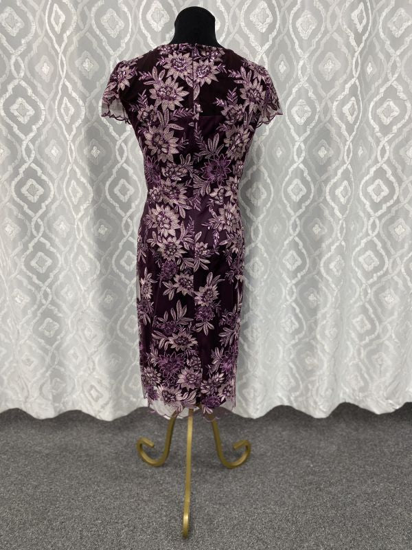 Alex Evenings Size 8 8117953 Plum Mother of Bride Dress - Image 2