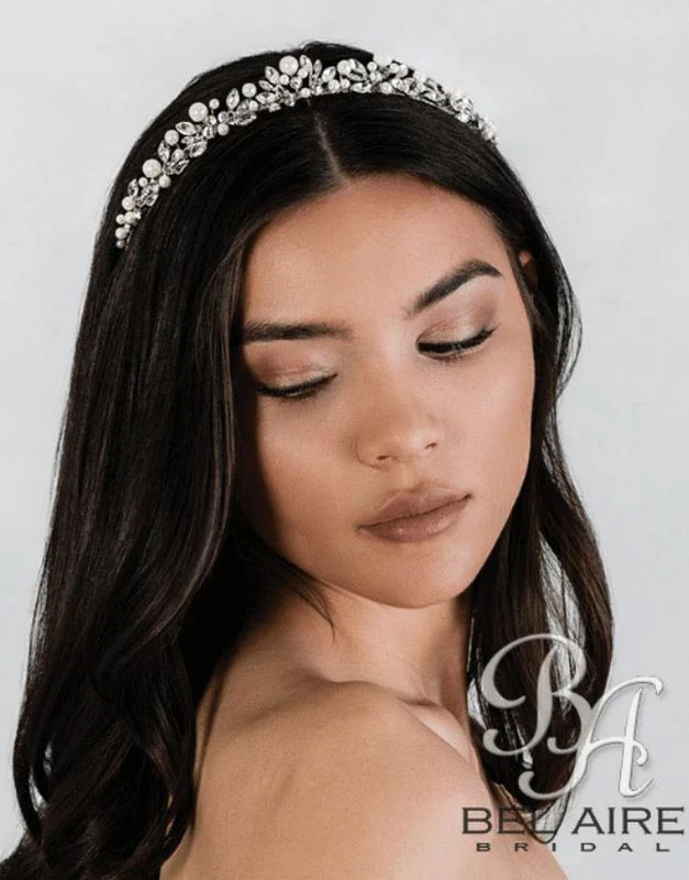 Bel Aire 2336 Silver/Pearl Tiara