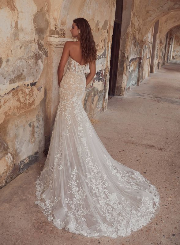 Calla Blanche Size 10 123106 Shazeem Ivory/Ivory Gown - Image 3