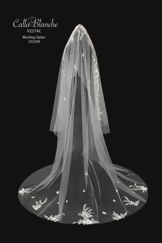 Calla Blanche Size 120" V2274C Ivory Veil