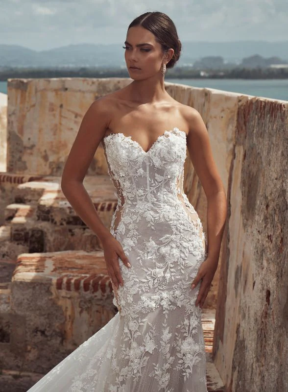 Calla Blanche Size 14 123124 Glenda Ivory/Light Nude Gown - Image 2