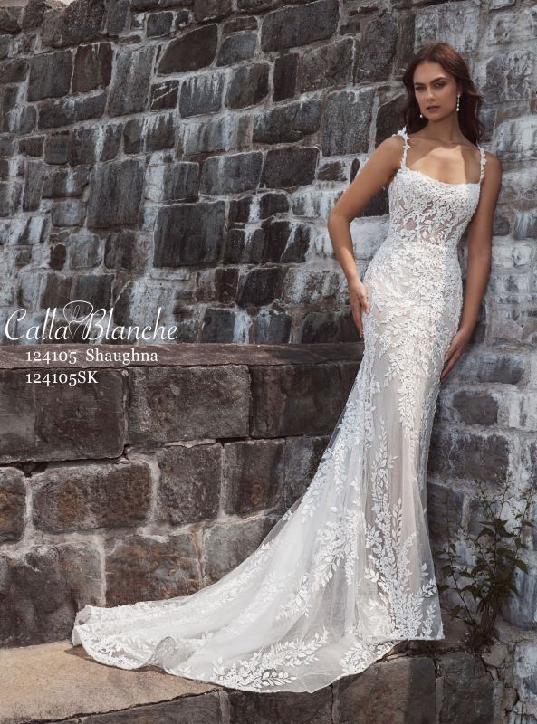 Calla Blanche Size 14 124105 Shaughna Ivory/Light Nude Gown