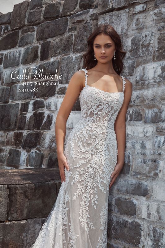 Calla Blanche Size 14 124105 Shaughna Ivory/Light Nude Gown - Image 2