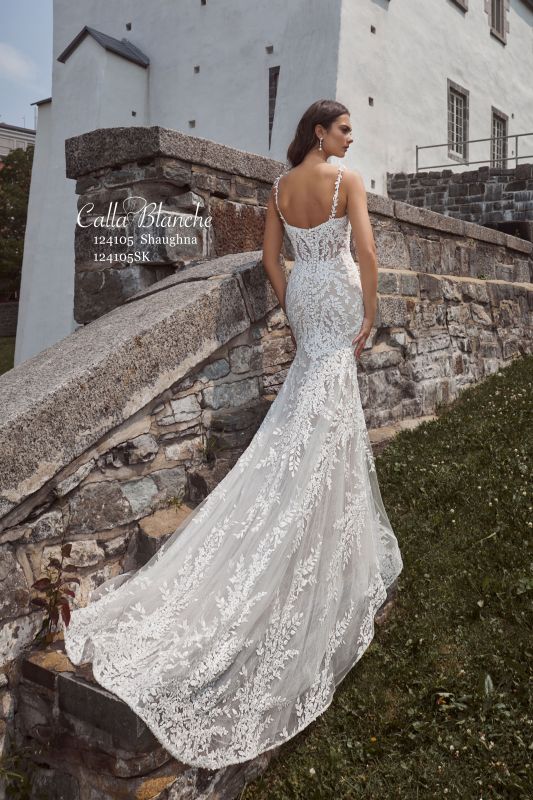 Calla Blanche Size 14 124105 Shaughna Ivory/Light Nude Gown - Image 3