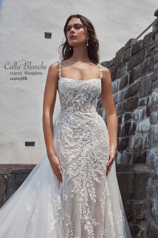 Calla Blanche Size 14 124105 Shaughna Ivory/Light Nude Gown - Image 4