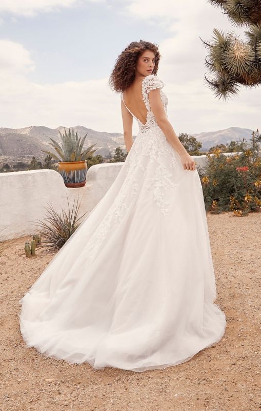 Casablanca Size 10 BL435 Rusty Ivory/Nude/Ivory Gown - Image 3