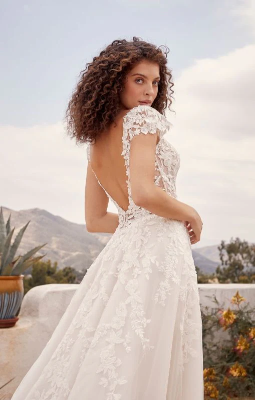 Casablanca Size 10 BL435 Rusty Ivory/Nude/Ivory Gown - Image 4