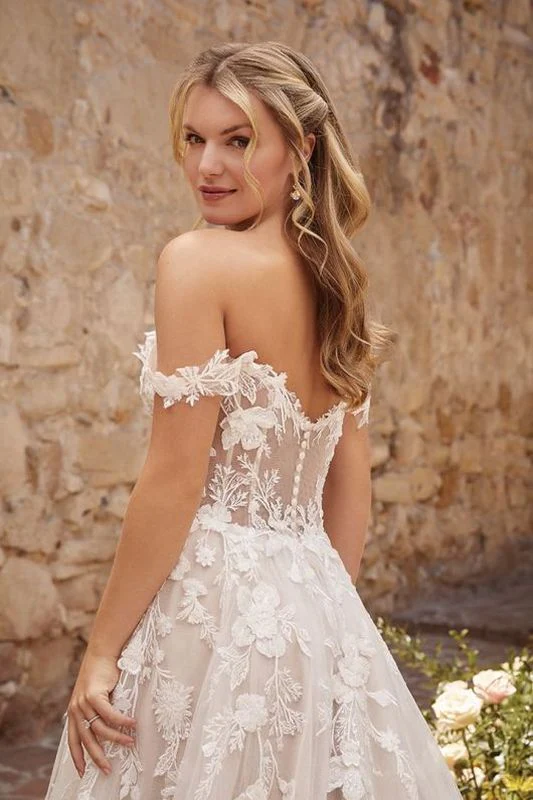 Casablanca Size 14 2468 Eliana Nude/Ivory Gown - Image 4
