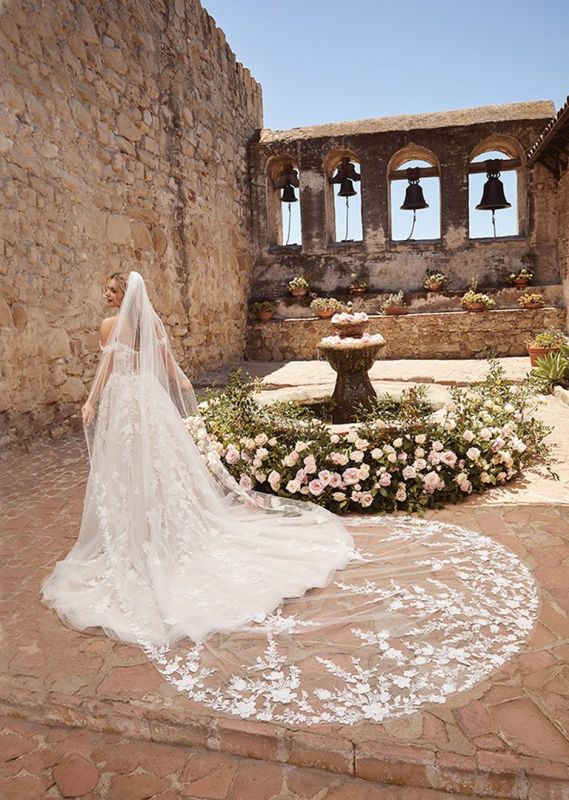 Casablanca Size 14 2468 Eliana Nude/Ivory Gown - Image 6