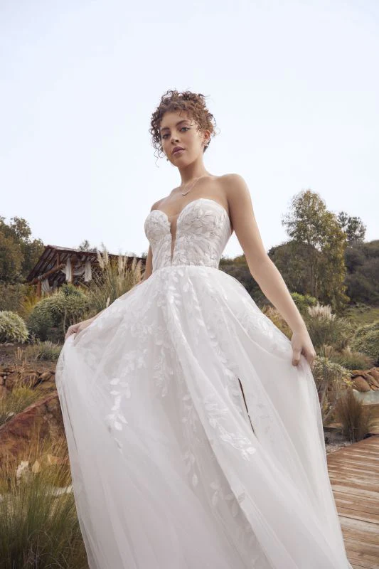 Casablanca Size 16 BL415 Dixie Ivory/Nude/Ivory Gown - Image 2