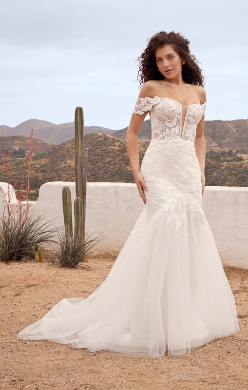 Casablanca Size 18C BL443 Hunter Ivory/Nude/Ivory Gown
