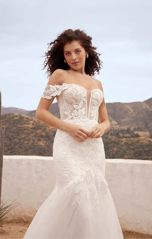 Casablanca Size 18C BL443 Hunter Ivory/Nude/Ivory Gown - Image 2