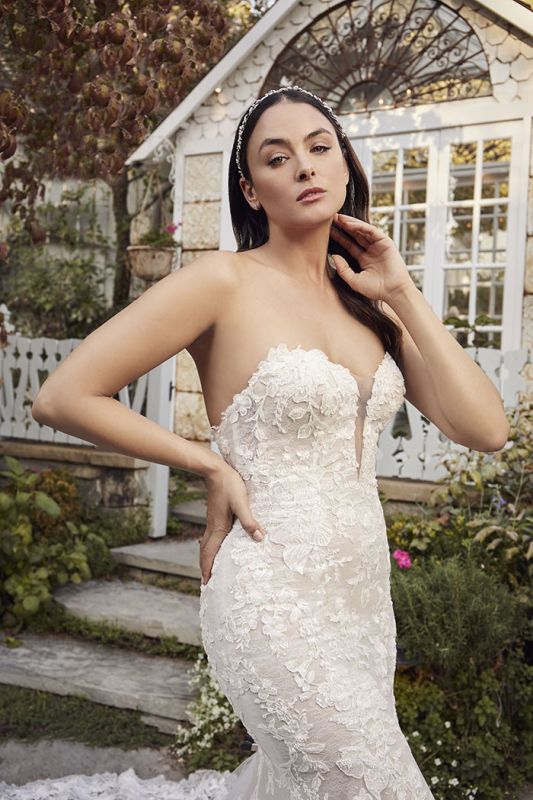 Casablanca Size 20C 2491 Palmer Sand/Nude/Ivory Gown - Image 2