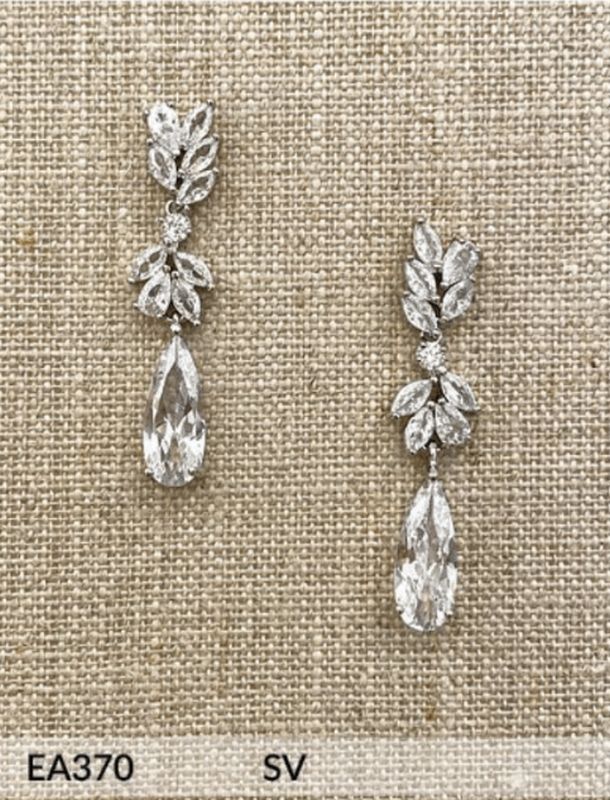 EA370 Silver Cubic Zirconia 2 in Earrings