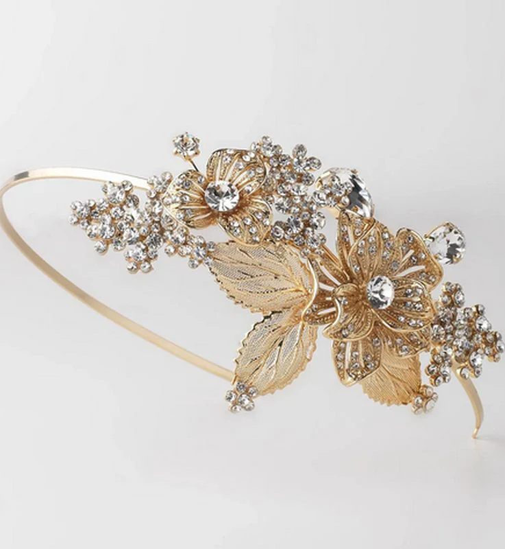 Elegance by Carbonneau HP1565 Gold Headband