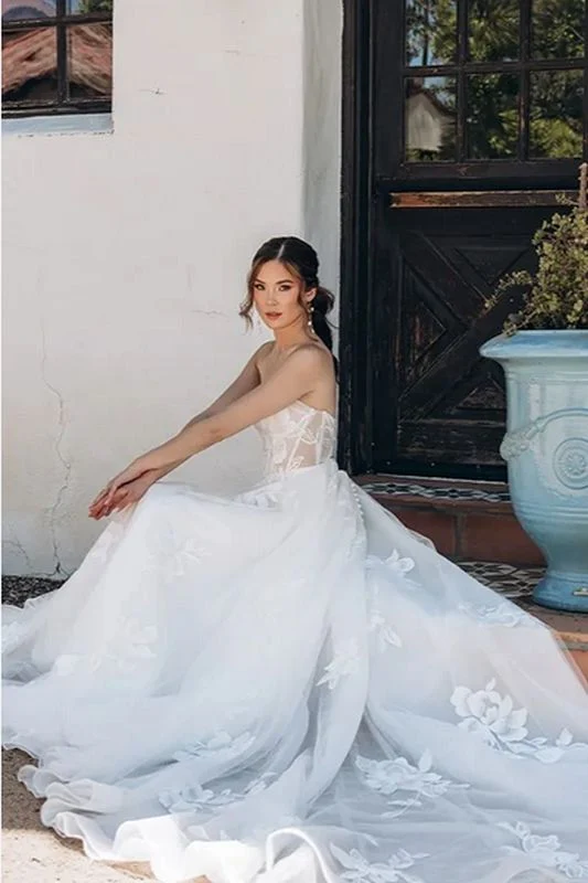 Size 12 Stella York 7975 Ivory/Ivory Gown - Image 6