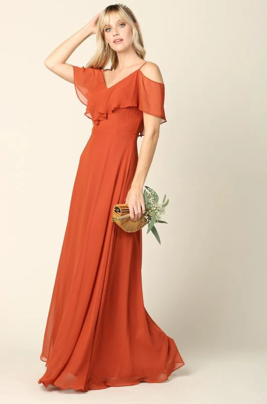 Eva Size 3XL 3263 Rust Bridesmaid Dress