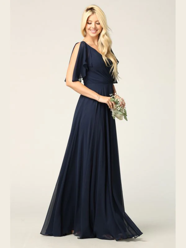 Eva Size 3XL 3345 Navy Bridesmaid Dress