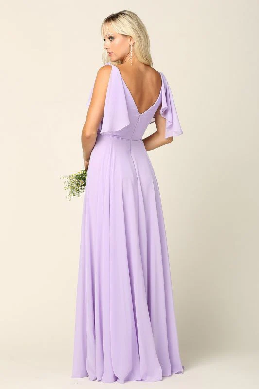 Eva Size L 3345 Lilac Bridesmaid Dress - Image 2