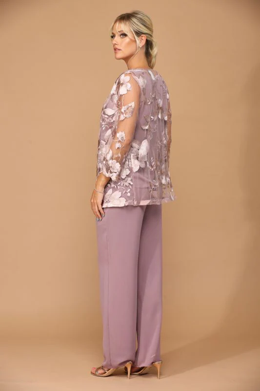 Eva Size M 3426 Mauve Mother of Bride Dress - Image 4