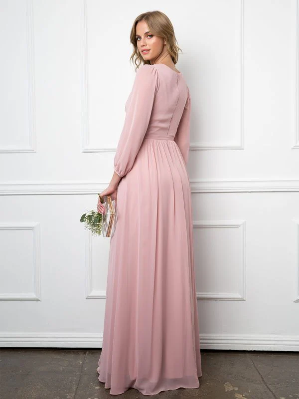 Eva Size XL 3410 Dusty Rose Bridesmaid Dress - Image 2