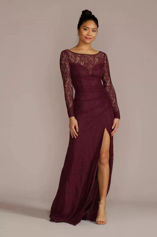 Galina Size 12 Burgundy GS290111 Mother of Bride Dress