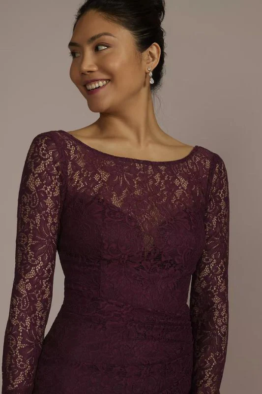 Galina Size 12 Burgundy GS290111 Mother of Bride Dress - Image 2