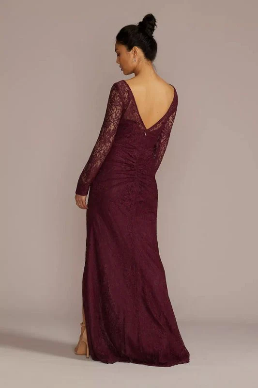 Galina Size 12 Burgundy GS290111 Mother of Bride Dress - Image 3