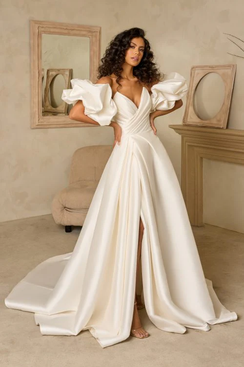 Ivoire by Kitty Chen Size 10 Flora Ivory Gown - Image 4
