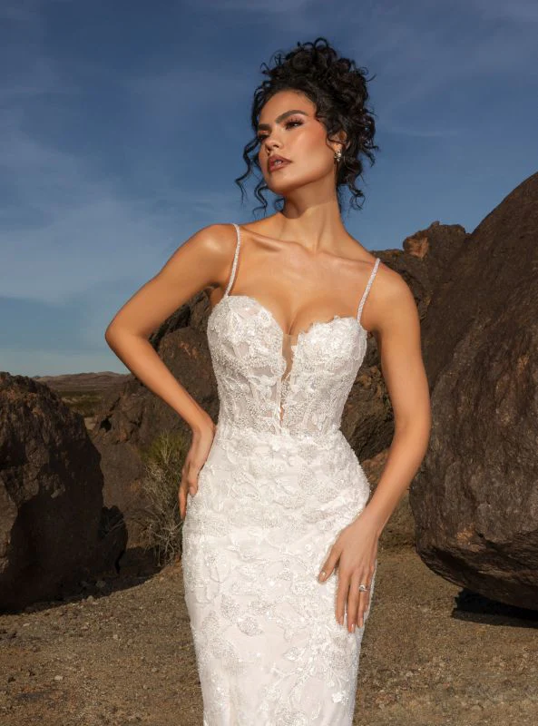 Ivoire by Kitty Chen Size 14 Emma Ivory/Nude/Tan Gown - Image 2