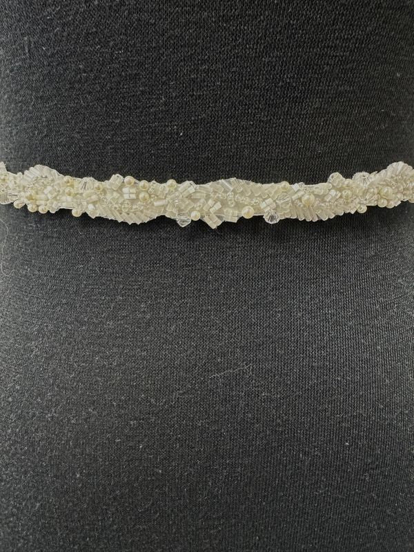 Ivory Pearl Round BT087 Belt - Image 2