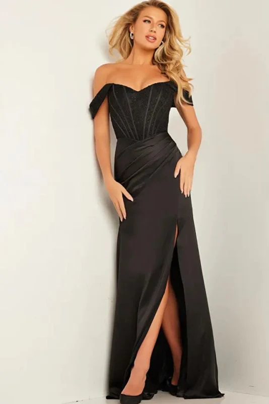 Jovani Size 16 JVN36402B Black Mother of Bride Dress - Image 2