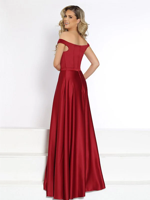 Kanali K Size 14 1801 Cranberry Bridesmaid Dress - Image 2