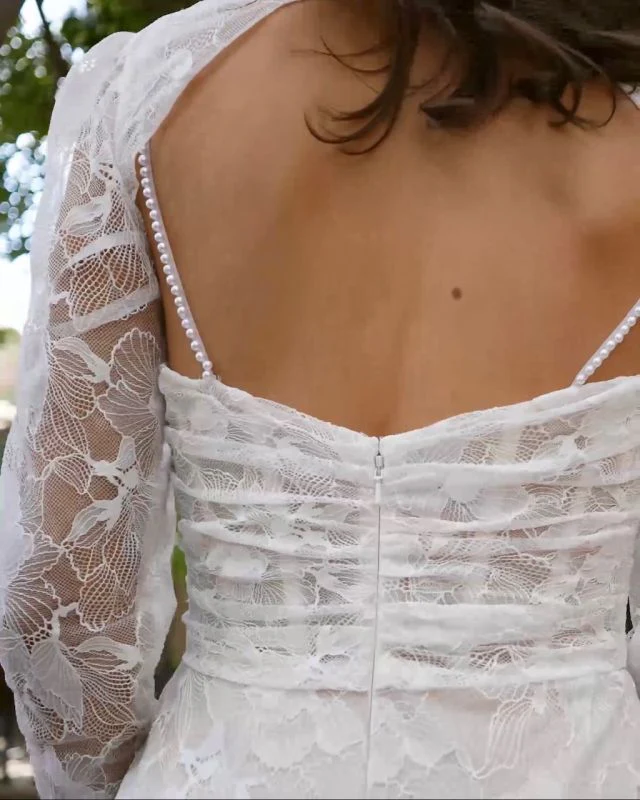 La Perle Size 10 LP2454 Taissa Ivory/Ivory Gown - Image 3