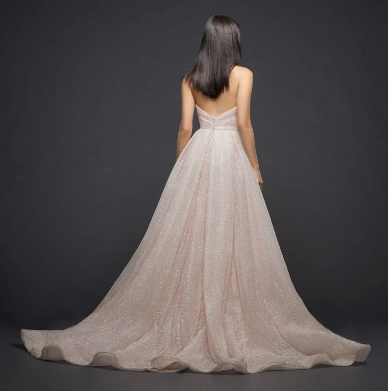 Size 22 Lazaro 3810 Blush Gown - Image 3
