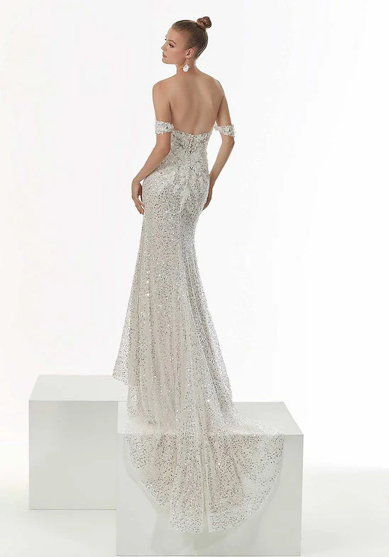 Mori Lee Size 4 1225 Ivory/Champagne Gown - Image 2