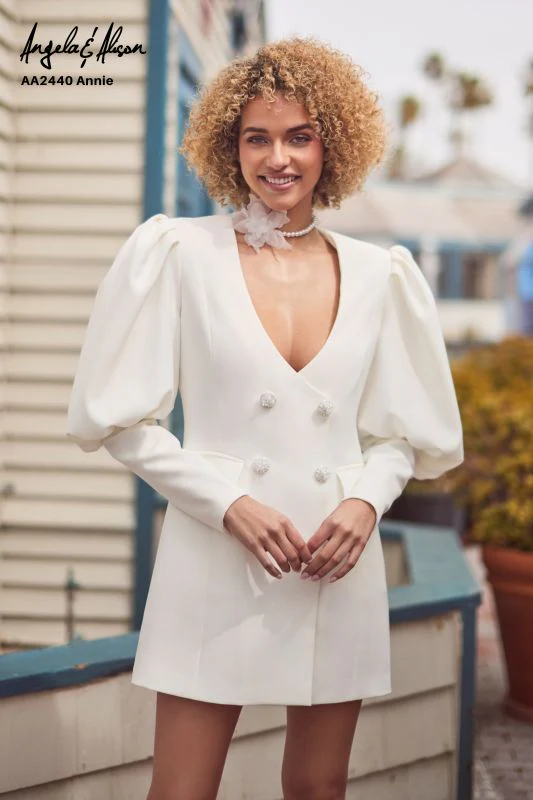 Angela & Alison Size 10 AA2440 Annie Ivory Informal
