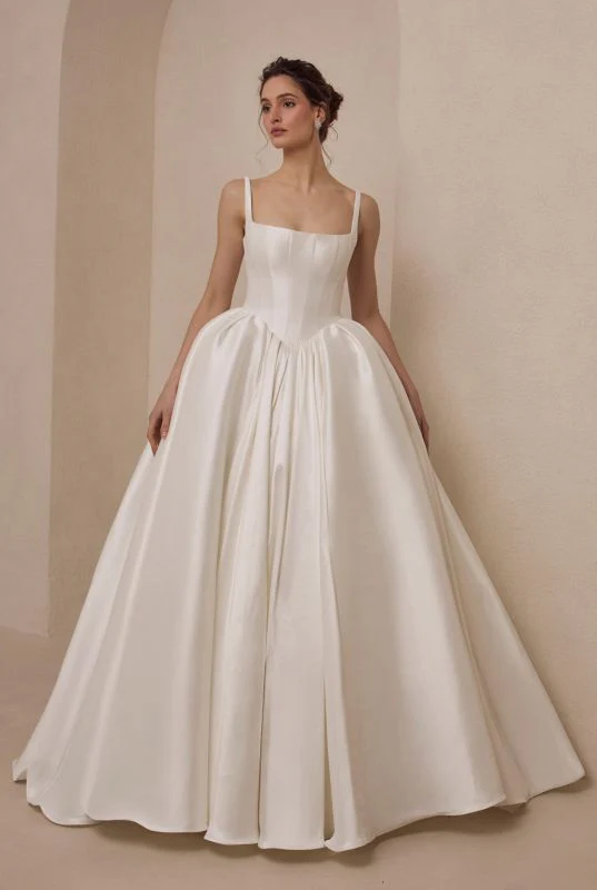 Size 10 BLANC B25240 Solara Ivory Gown - Image 4