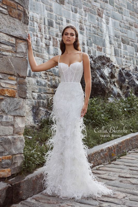 Calla Blanche Size 10 124125 Bryony Ivory Gown