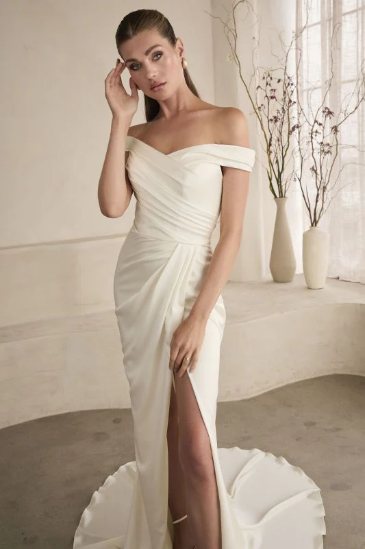Size 10 Casablanca LE152 Priya Ivory Gown - Image 2