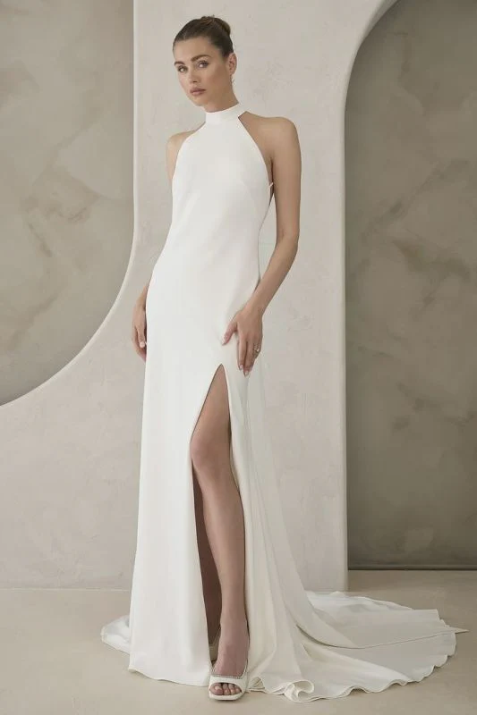 Size 10 Casablanca LE162 Flynn Ivory Gown