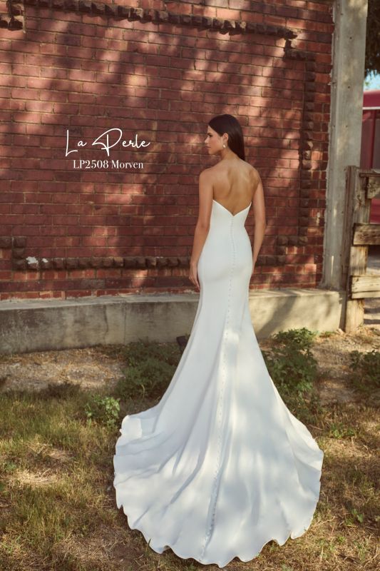 La Perle Size 10 LP2508 Morven Ivory Gown - Image 2