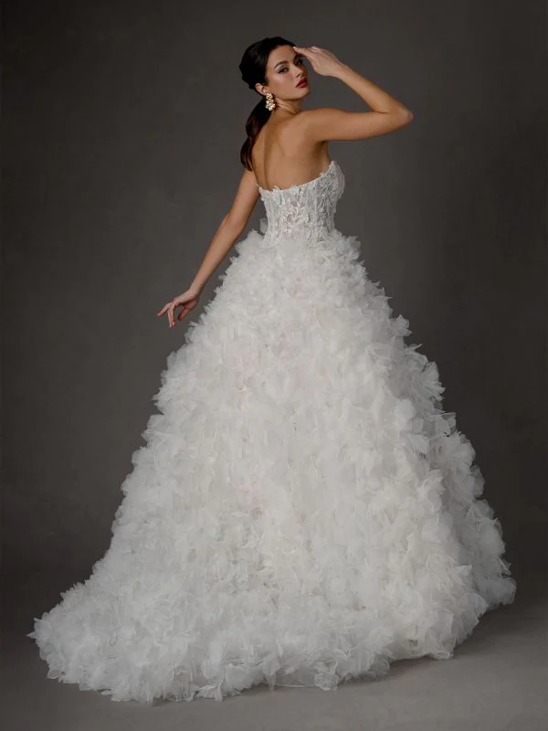 Stella Couture Size 10 25660 Off White Gown - Image 2