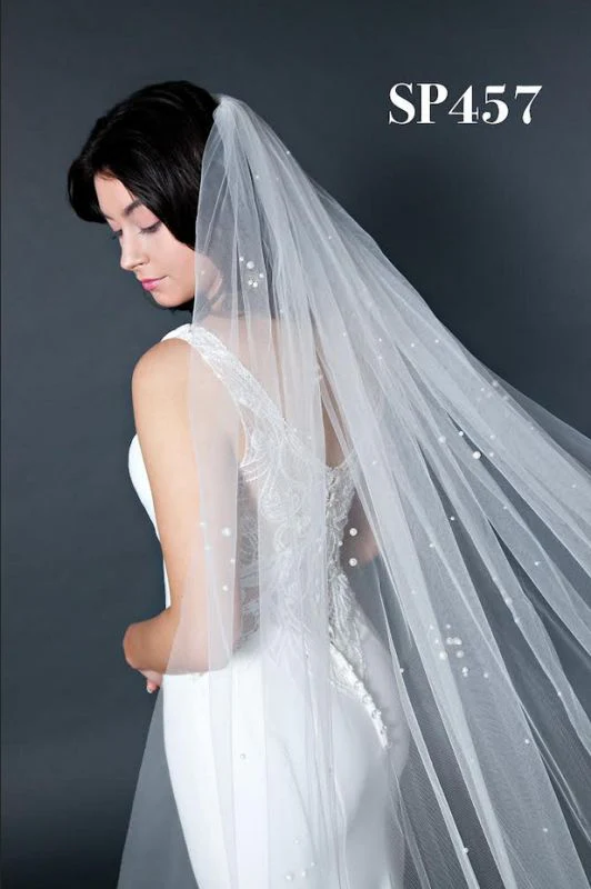 Size 120" Giselle SP457 Ivory Veil - Image 2