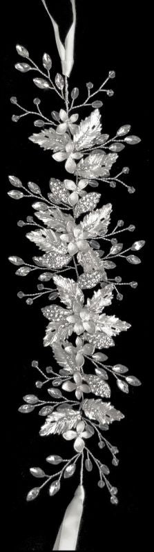 Size 11" 1st Class Bridal 5382C Silver Hair Accessory