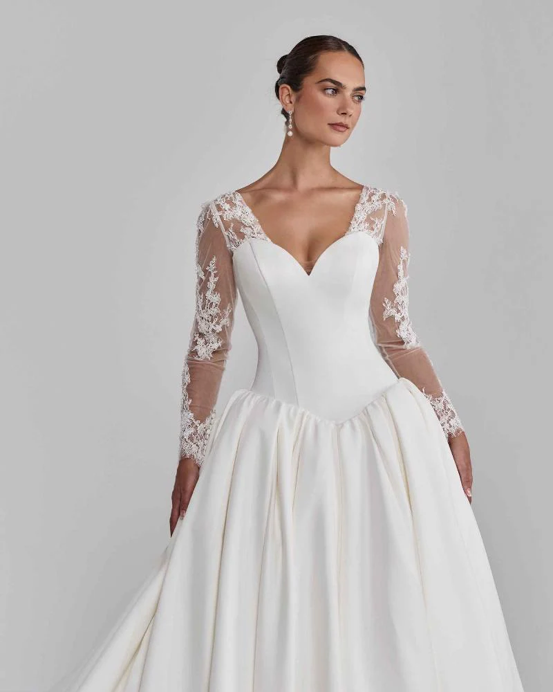 Size 12 BLANC B26115 Contessina Ivory Gown - Image 2