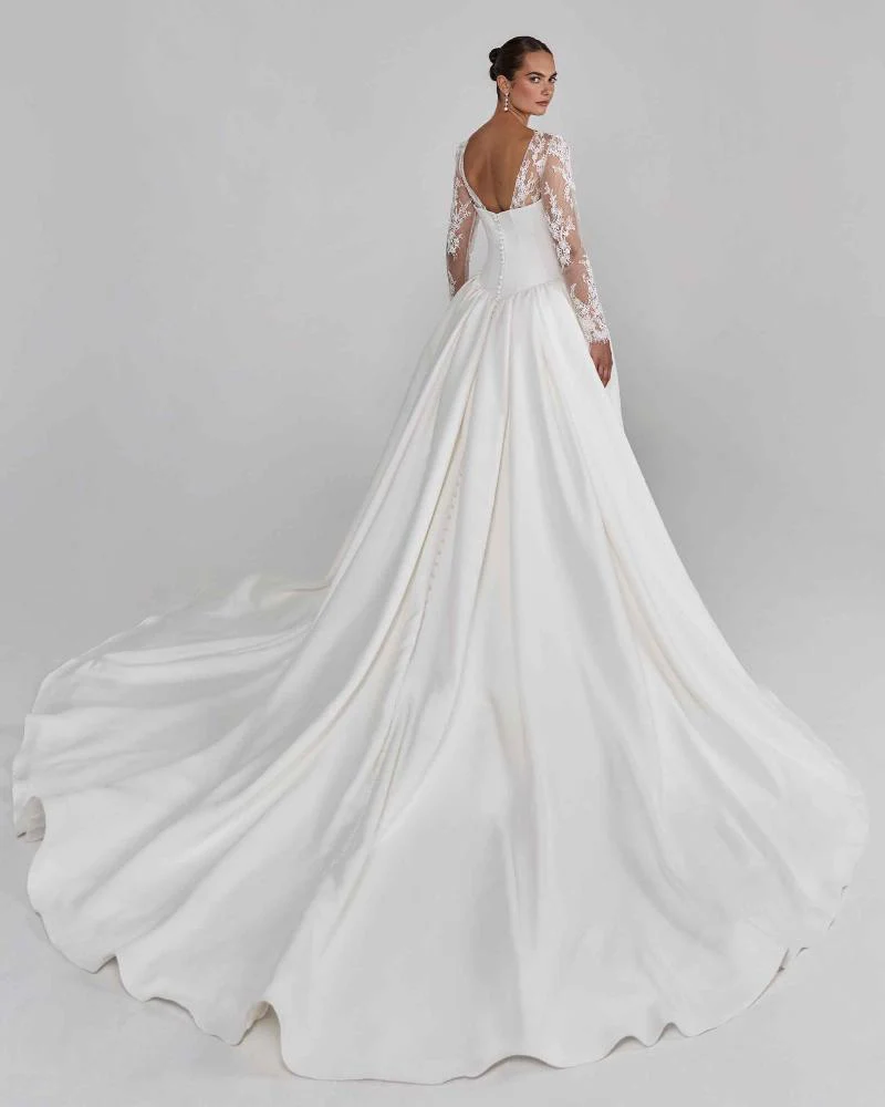 Size 12 BLANC B26115 Contessina Ivory Gown - Image 3