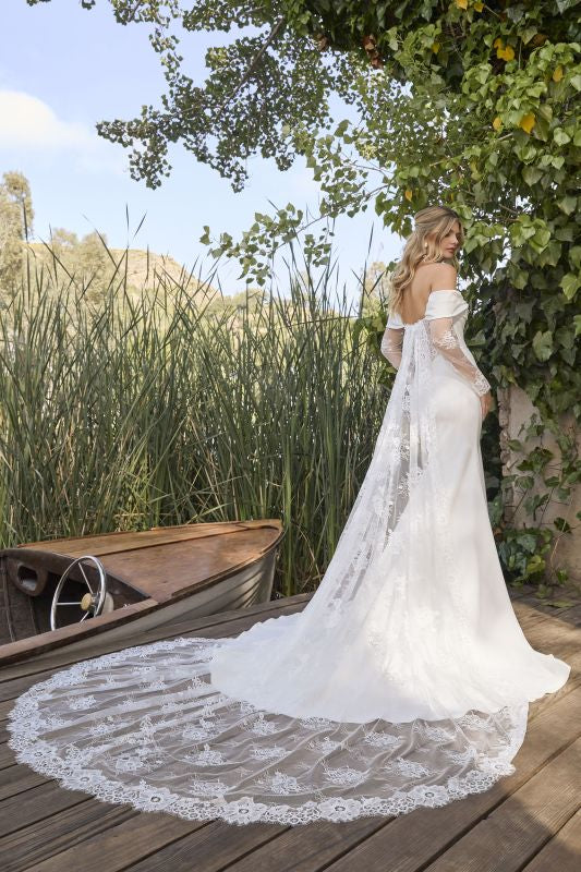 Size 12 Casablanca BL465 Mollie Ivory/Nude/Ivory Gown - Image 6